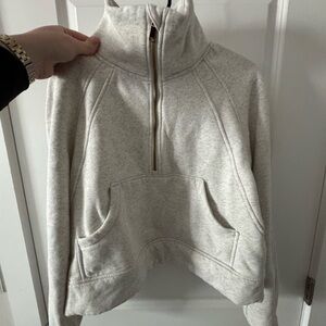 Women's Gray Half-Zip Pullover